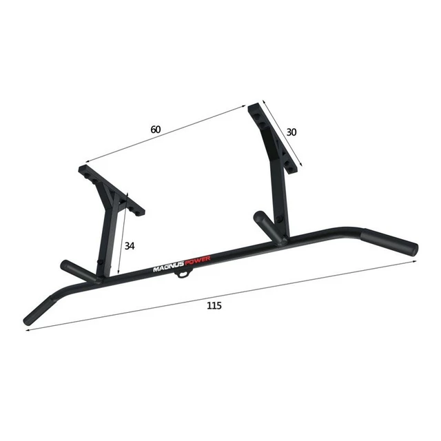 Ceiling-Mounted Pull-Up Bar w/ 4 Grips MAGNUS POWER MP1023