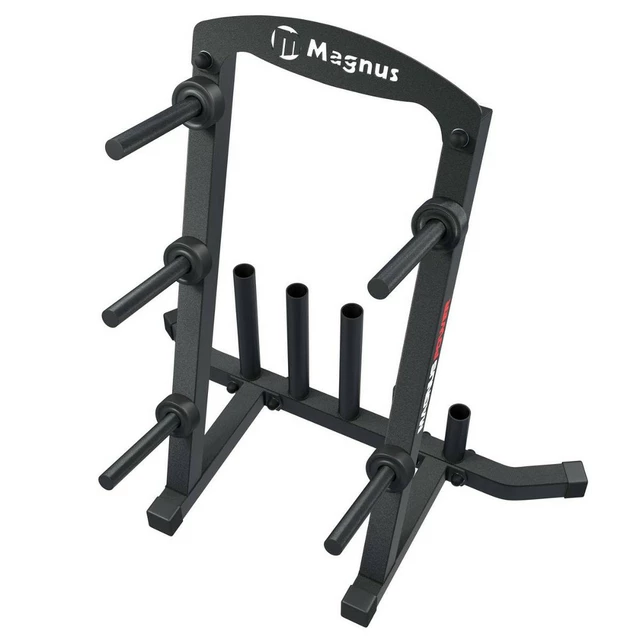 Weight Plate Rack w/ Barbell Holders MAGNUS POWER MP3090