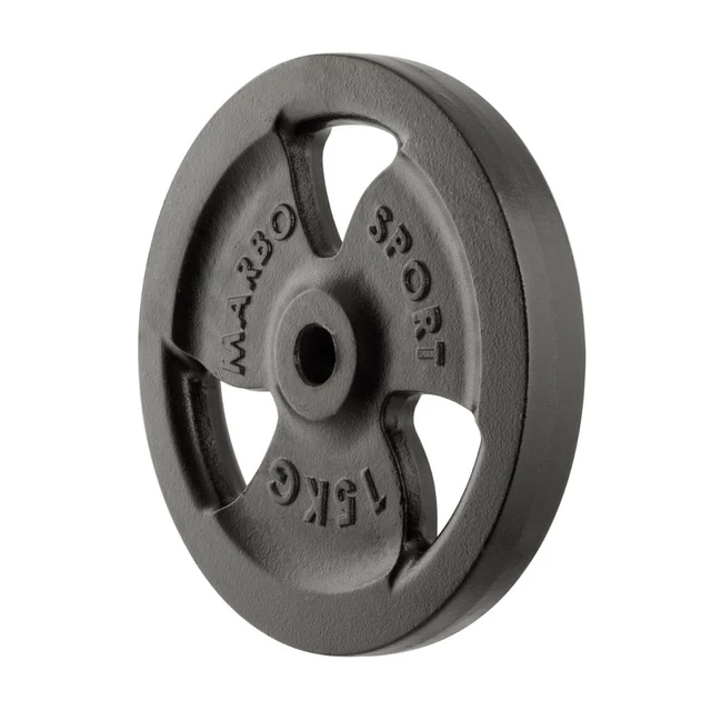 Cast Iron Weight Plate Marbo Sport MW-O15 Tri Grip 15 kg