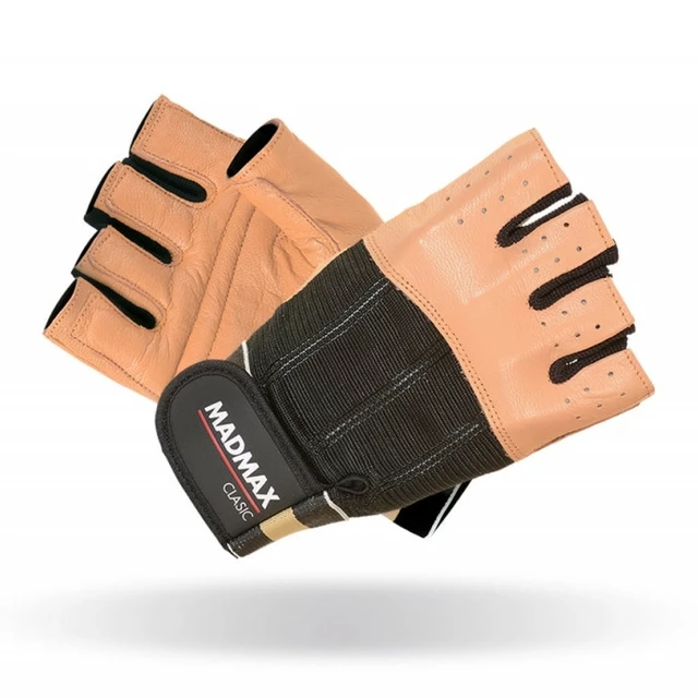 Fitness gloves Mad Max Clasic Exclusive - Brown