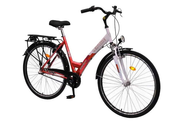 Ladies bike DHS Downtown Leisure 2856 - model 2011 - Red-White