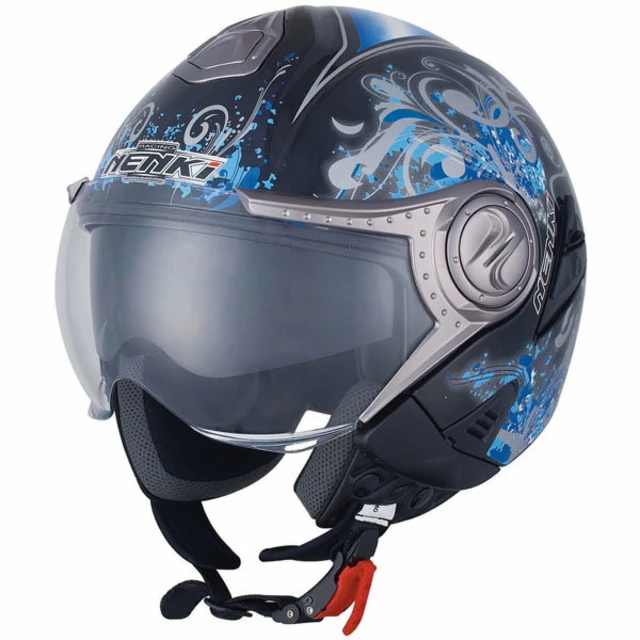 NENKI NK-622 motorcycle Helmet - Black-Blue
