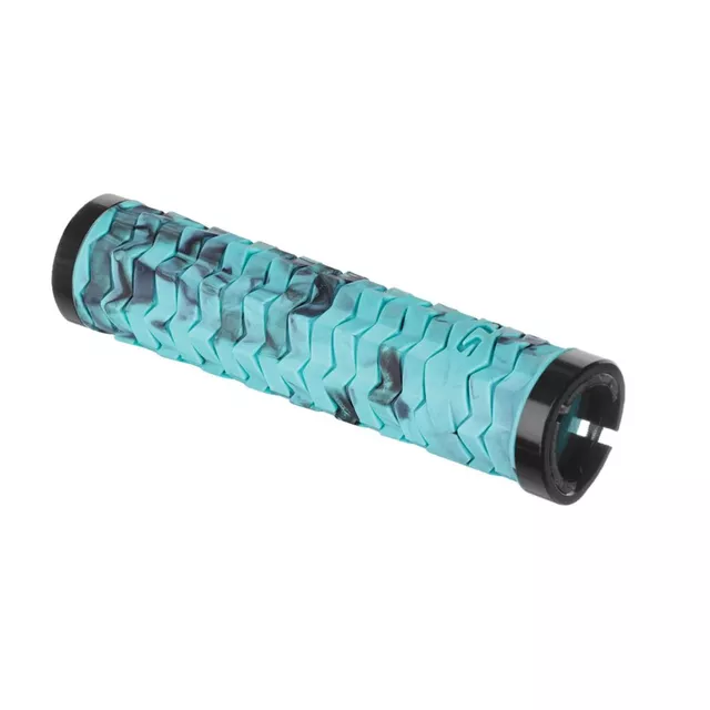 Bicycle Handlebar Grips Kellys Poison - dark violet/black - turquoise/black