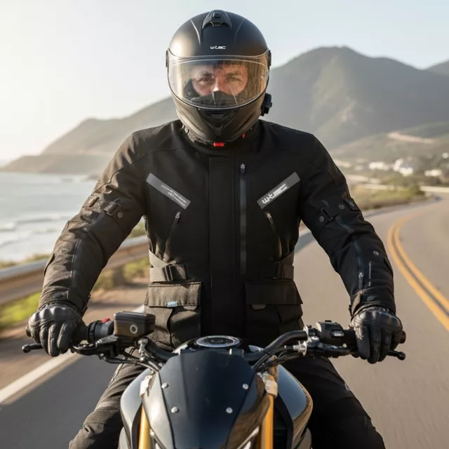 Motorcycle Jacket W-TEC Nykolas - Black