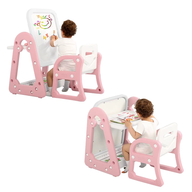 Drawing Board w/ Chair inSPORTline Gacino - Pink - Pink