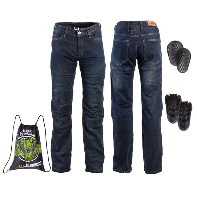 Men’s Moto Jeans W-TEC Pawted - Dark Blue - Dark Blue