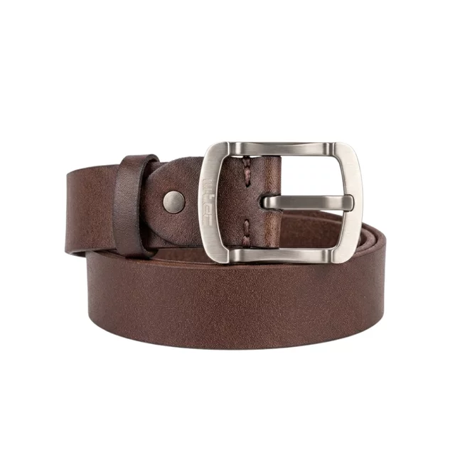 Leather Belt W-TEC Pichoo - Light Brown - Dark Brown