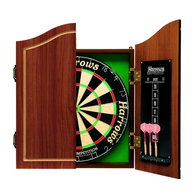 Bristle Dartboard Cabinet Harrows Pro’s Choice Complete Set