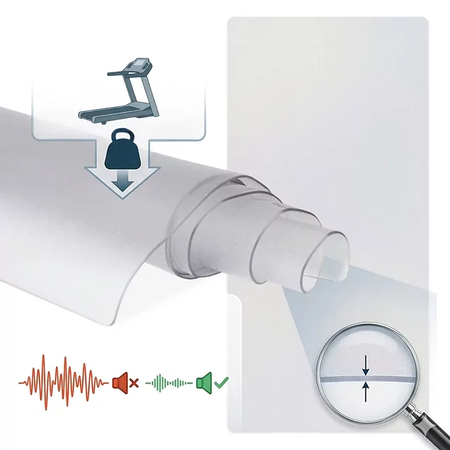 Transparent Exercise Equipment Mat inSPORTline Proteko Clear 220 x 100 x 0.15 cm