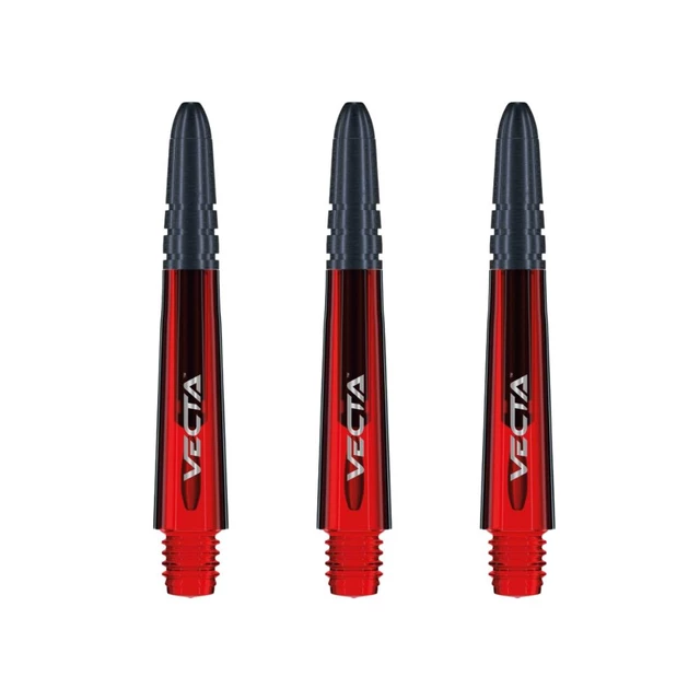 Dart Shafts Winmau Vecta Short - Black - Red