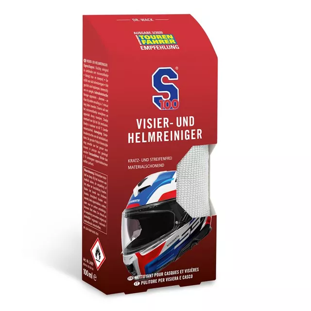 Visor & Helmet Cleaner S100 100 ml w/ Microfiber Cloth