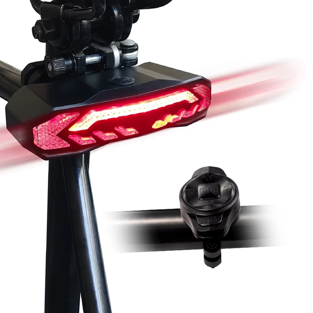 Rear Bike Light w/ Alarm & Turn Signals inSPORTline Suryah