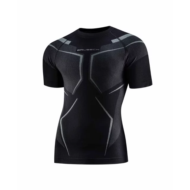 Men’s Short-Sleeve Performance Shirt Brubeck Dry SS1466M - Black/Graphite