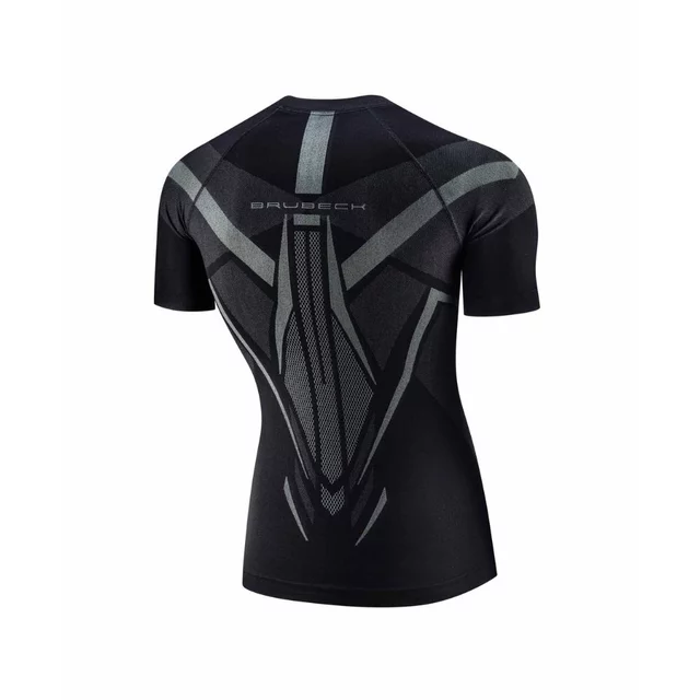 Men’s Short-Sleeve Performance Shirt Brubeck Dry SS1466M - Black/Graphite