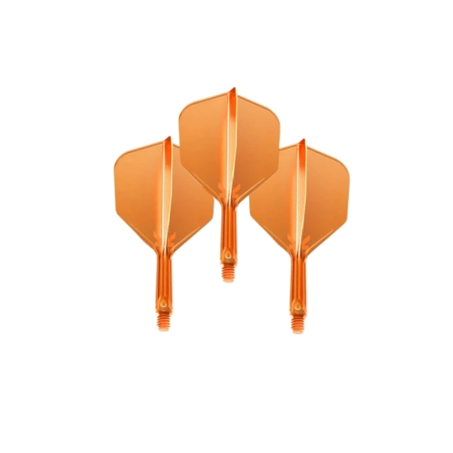 Dart Flights Target K-Flex Neon No.6 Short – 3-Pack - Fluo Yellow - Fluo Orange