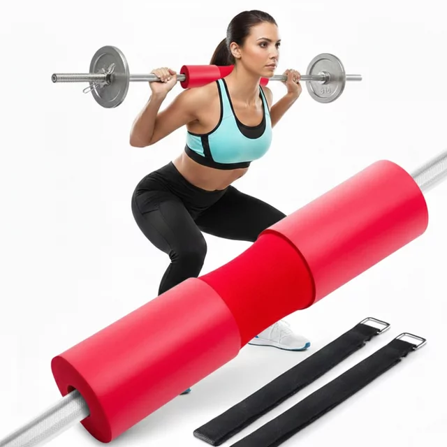 Barbell Pad inSPORTline Shaperoll 44 x 9.5 cm - Red