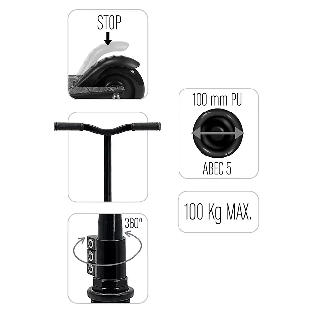 Freestyle Scooter Skids Control Carbon