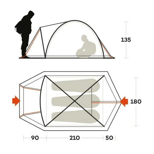Tent FERRINO Skyline 3 Alu