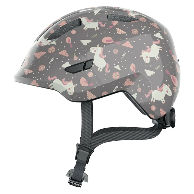 Children’s Bike Helmet Abus Smiley 3.0 - Rose Princess - Grey Horse