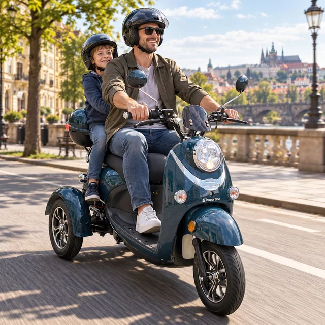 Electric Three-Wheel Scooter inSPORTline Tarra • 25 km/h • Up to 45 km Range • No Driver’s License Required
