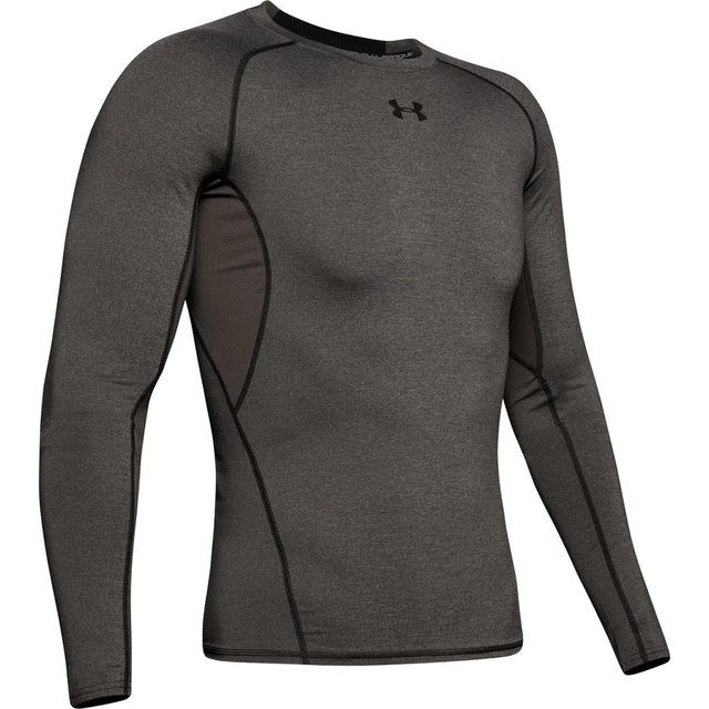 Men’s Compression T-Shirt Under Armour HG Armour LS - Carbon Heather