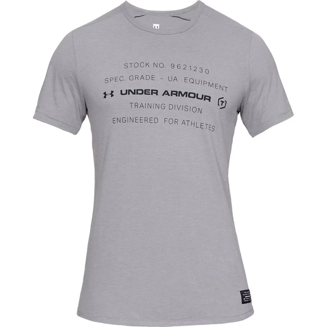 Men’s T-Shirt Under Armour Sportstyle Triblend Graphic - Steel Medium Heather/Black