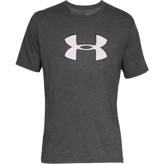 Men’s T-Shirt Under Armour Big Logo SS - Red - Charcoal Medium Heather