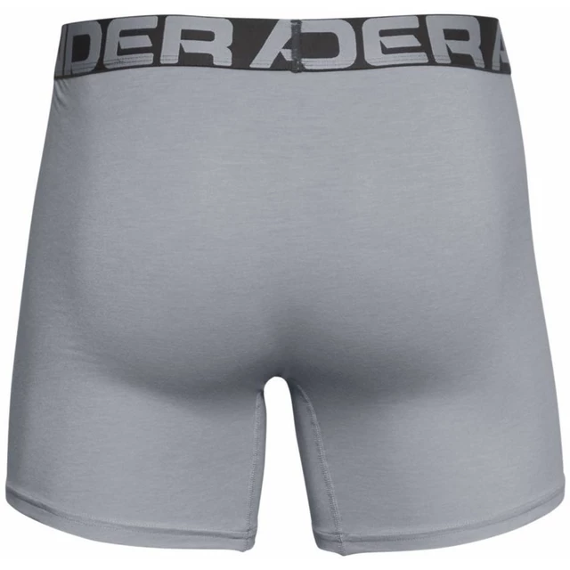 Men’s Boxer Jocks Under Armour Charged Cotton 6in – 3-Pack - Mod Gray