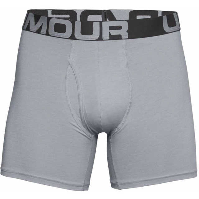 Men’s Boxer Jocks Under Armour Charged Cotton 6in – 3-Pack - Mod Gray