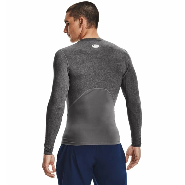 Men’s Compression T-Shirt Under Armour HG Armour Comp LS - Carbon Heather