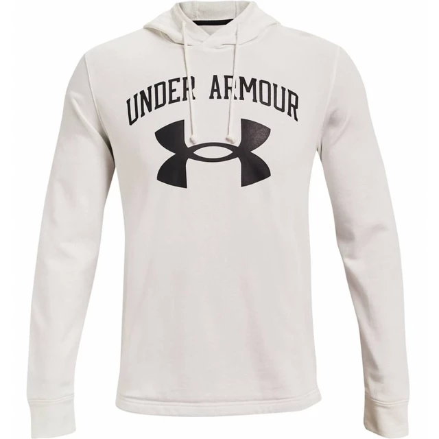 Men’s Hoodie Under Armour Rival Terry Big Logo HD - Onyx White