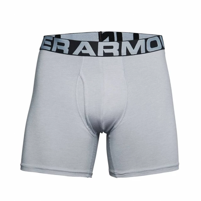 Men’s Boxer Jocks Under Armour Charged Cotton 6in – 3-Pack - Mod Gray