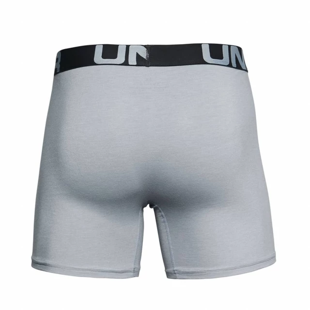 Men’s Boxer Jocks Under Armour Charged Cotton 6in – 3-Pack - Mod Gray