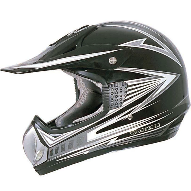 WORKER V330 Motorcycle Helmet - Black