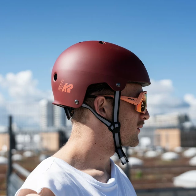 Inline skates Helmet K2 Varsity PRO 2023 - Burgundy Orange