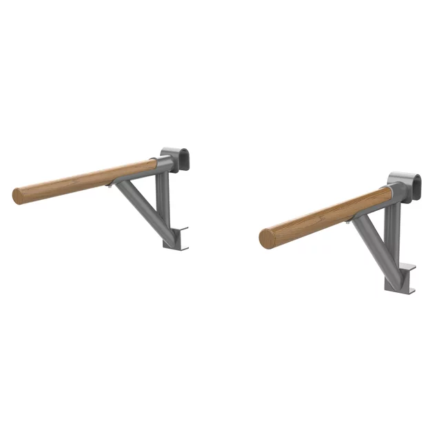Wall Bars inSPORTline Wootaline 199 x 80 cm w/ Pull-Up Bar & Parallel Bars, Gray