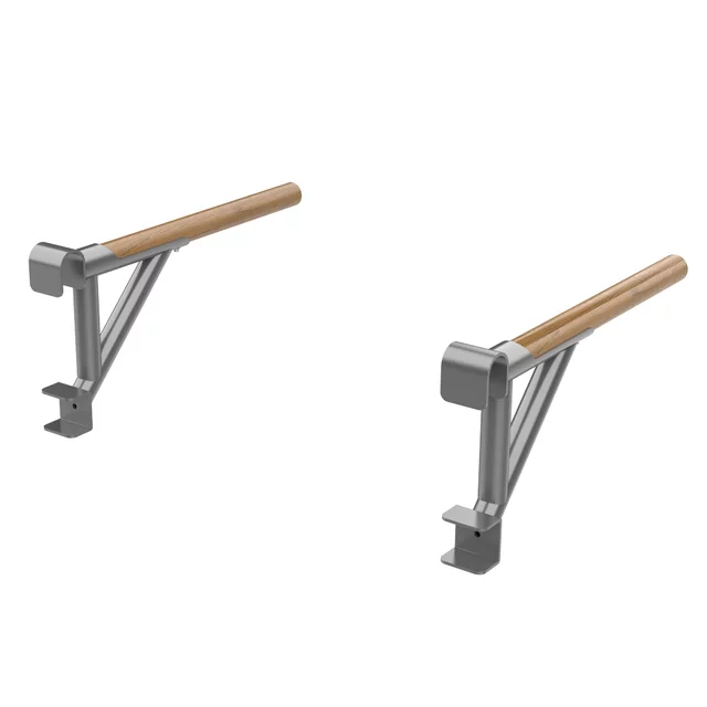 Wall Bars inSPORTline Wootaline 199 x 80 cm w/ Pull-Up Bar & Parallel Bars, Gray