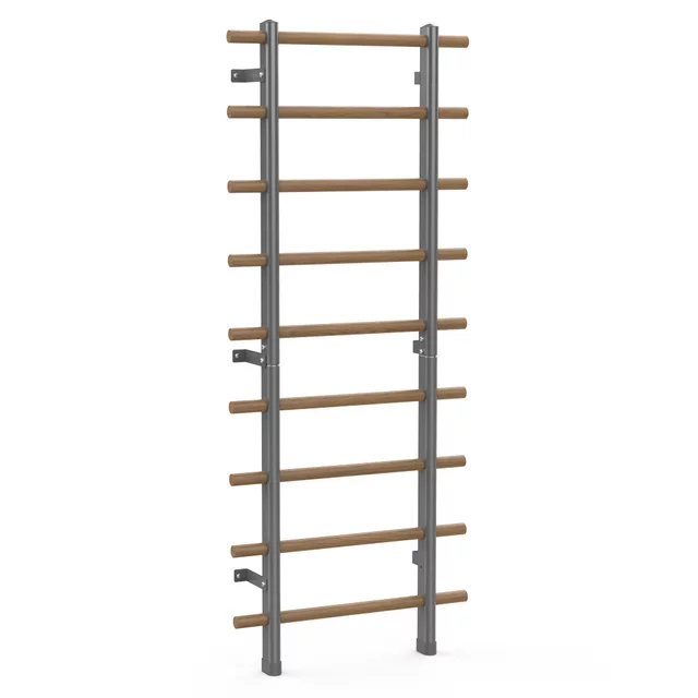 Wall Bars inSPORTline Wootaline 199 x 80 cm w/ Pull-Up Bar & Parallel Bars, Gray
