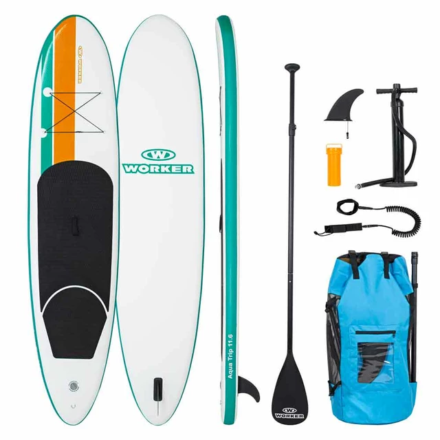 Paddle Board w/ Accessories WORKER WaveTrip 11’6” G2 - Wild Ocean - Wild Ocean