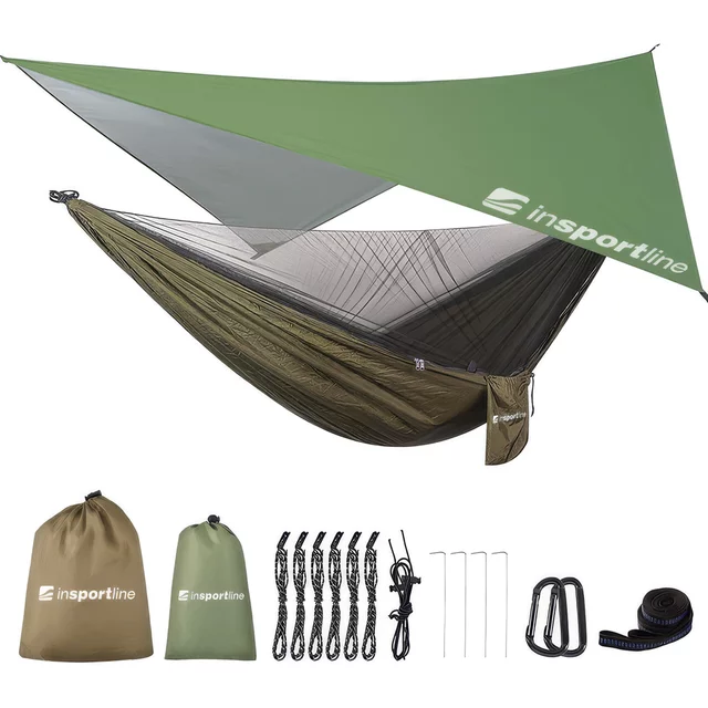 Hammock w/ Mosquito Net & Rain Fly inSPORTline Nomadia