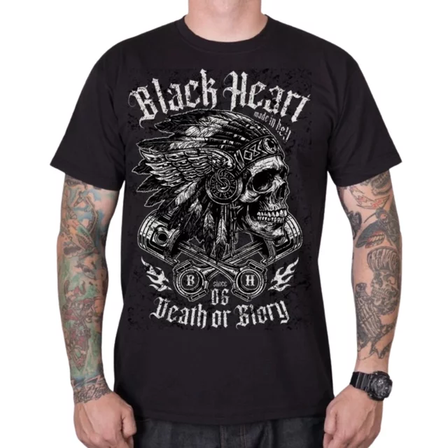 T-Shirt BLACK HEART Huron - Black - Black