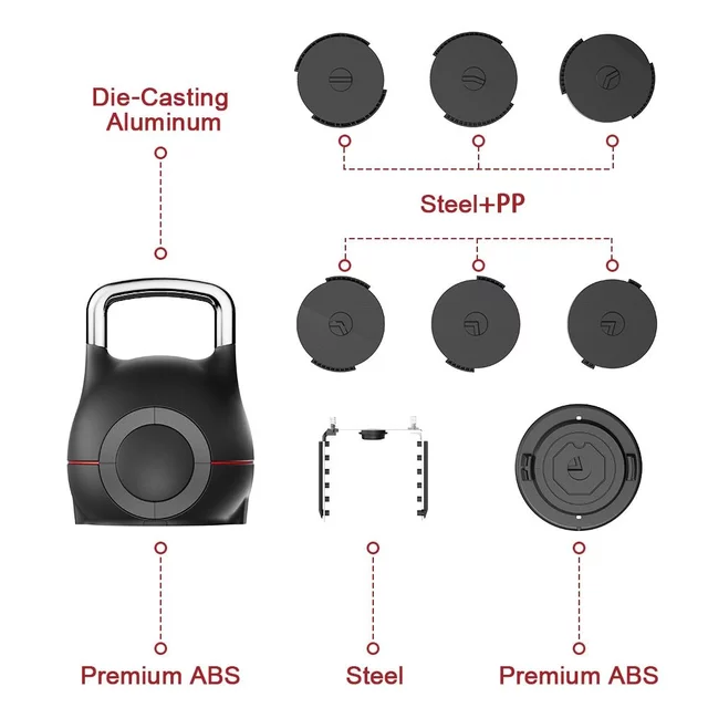 Adjustable Kettlebell inSPORTline Xtrabell 1.5–10 kg