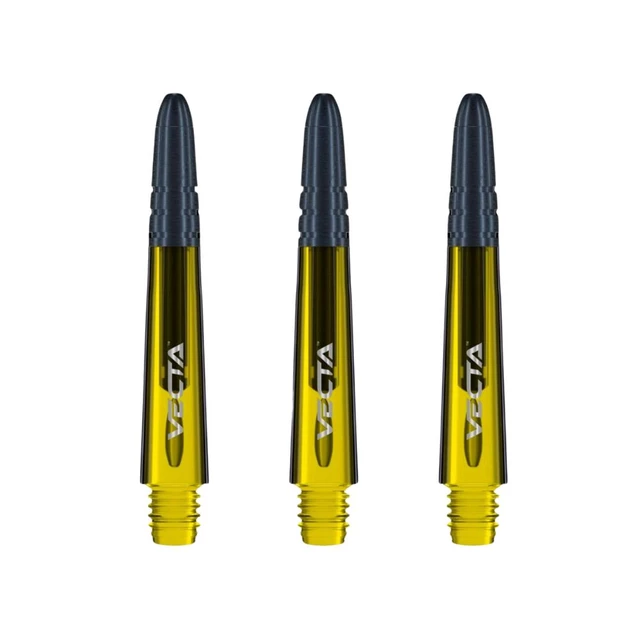 Dart Shafts Winmau Vecta Short - Black - Yellow