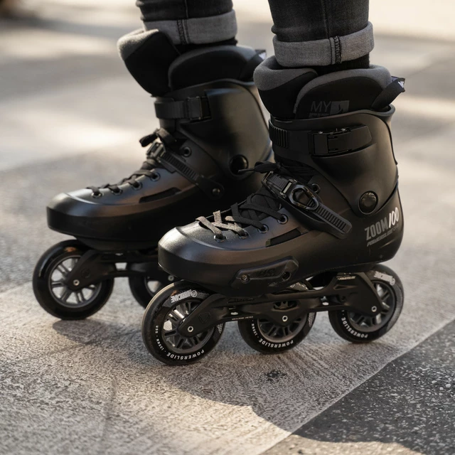Inline skates Powerslide Zoom Pro Black 100 Trinity