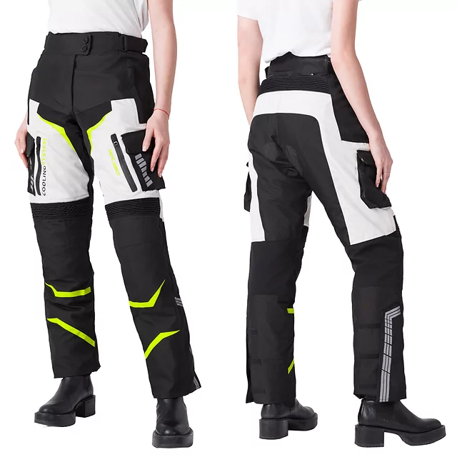 Women’s Motorcycle Pants W-TEC Warao Lady - Black-Blue