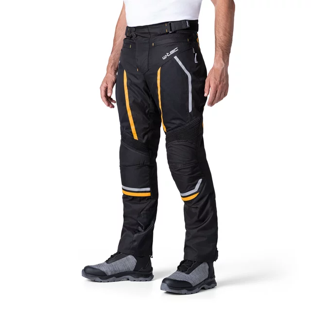 Men’s Summer Motorcycle Pants W-TEC Toranio - Black-Yellow