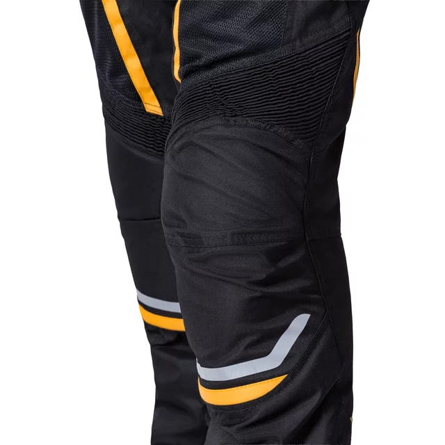 Men’s Summer Motorcycle Pants W-TEC Toranio - Black-Yellow