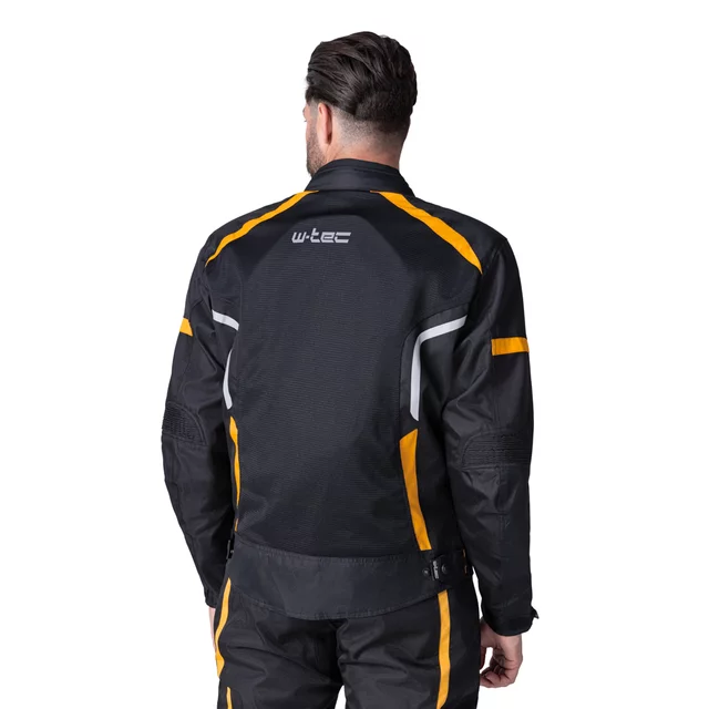 Men’s Summer Motorcycle Jacket W-TEC Tosheck - Black-Yellow