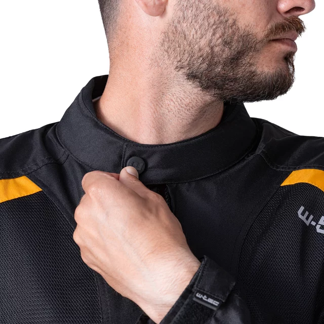 Men’s Summer Motorcycle Jacket W-TEC Tosheck - Black-Yellow