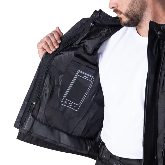 Men’s Summer Motorcycle Jacket W-TEC Tosheck - Black-Yellow